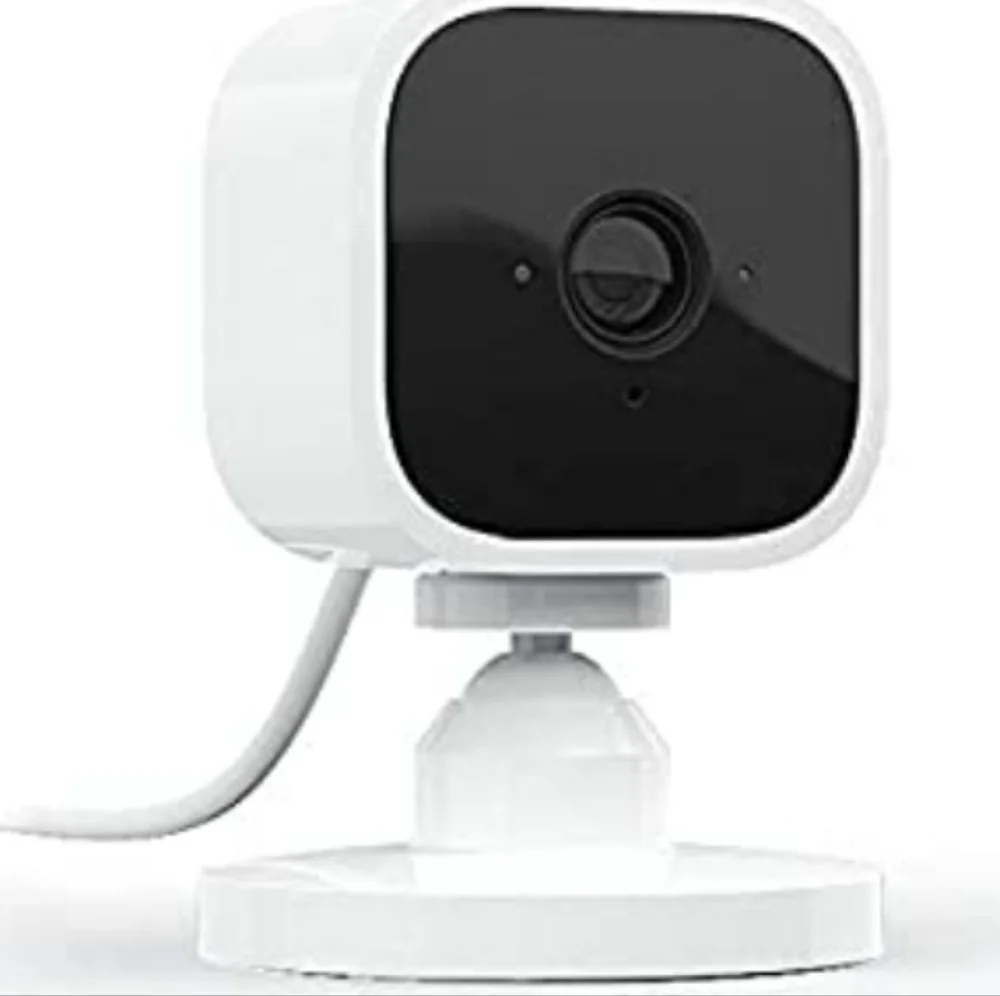 Blink Mini – Compact indoor plug-in smart security camera, 1080p HD…